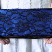 blue bridesmaid clutch