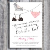 Lingerie Party Bridal Shower Invitation