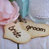 Bride and Groom Wine Charms