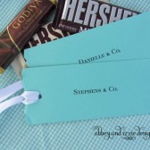 Tiffany Blue Candy Bar Wrappers