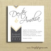 Chevron Wedding Invitations