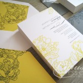 Vintage Peony Invitation suite