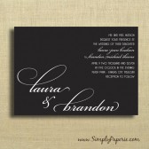 Modern Typography Wedding Invitations