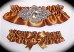 Copper Regal Satin Garter
