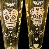 Day of the Dead Pilsner Flutes