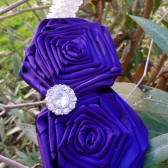 flower girl purple headband