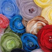 Handcrafted Fabric Flowers 