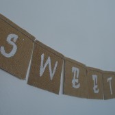 Sweet Love Burlap Bunting