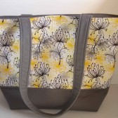 Modern Floral Cotton Tote