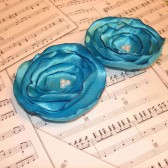 Tiffany Blue Hair Flowers