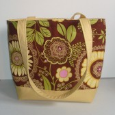 Modern Floral Cotton Tote Bag