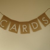 Burlap Card Box Banner