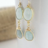 Aquamarine Dangle Earrings