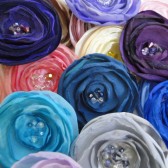 handcrafted fabric flowers 