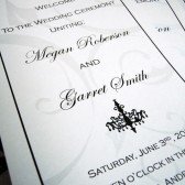 Chandelovely Slender Wedding Program