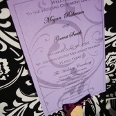 Chandelovely Wedding Program Paddle Fan