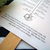 Neat & Nautical Wedding Program Paddle Fan