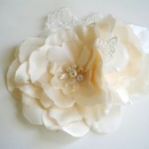 Clara Bridal Hair Clip Ivory - Headpiece 
