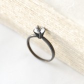 White Topaz Solitaire