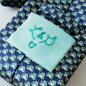Embroidered Tie Square