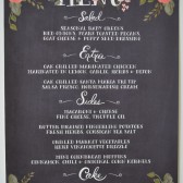 chalkboard inspired menu