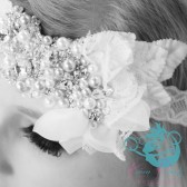 Hand-Beaded Bridal Bandeau Headband