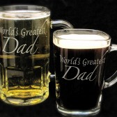 Father of the bride gift, beer mug coffee mug duo