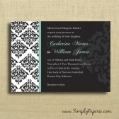 Damask Wedding Invitations