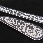Day of the Dead Wedding Cake server and knife