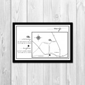Wedding/Reception Map - Classic Border