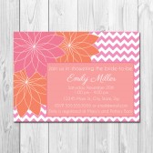 Floral Punch Bridal Shower Invitation