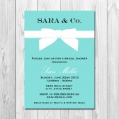 Tiffany Inspired Bridal Shower Invitation