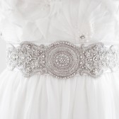 Donna - Rhinestone Beaded Bridal Sash