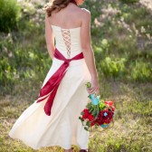 Tea-dyed Two Piece Wedding Dress
