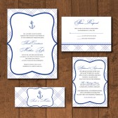 Vintage Anchor Invitation Suite