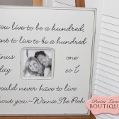 20" x 20" Winnie The Pooh quote picture frame