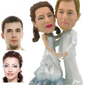 Personalied Cake Topper -  Pearly Couple