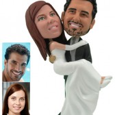 Personalized Cake Topper - Groom Carrying Bride
