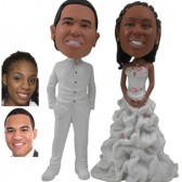Personalized Cake Topper - White Fashion