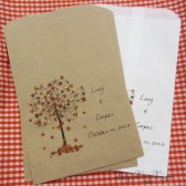 Fall Wedding Candy Bags