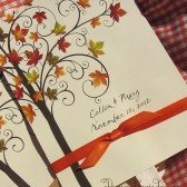 Fall Wedding Fans