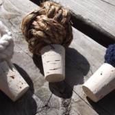Nautical Favors - 20 wedding favours - wine bottle stoppers - Nautical twist