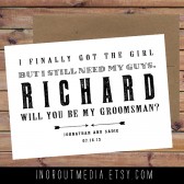 Will You Be My Groomsman card