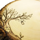 Rustic Country Wedding Theme Tree Slice Guestbook 