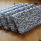 silver bridesmaid clutch