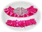 Hot Pink Wedding Garter