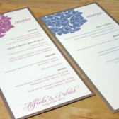Hydrangea Blooms Menu