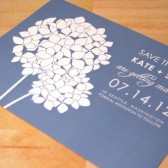 Hydrangea Blooms Save the Date Card