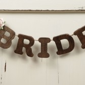 Bride and Groom Chair Garland