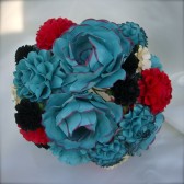 Rock & Roll Inspired handmade paper flower bouquet